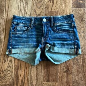 American Eagle Shortie Jean Shorts size 2